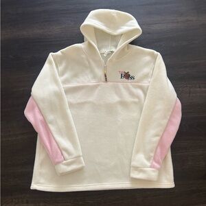 Women’s Vintage Y2K Scooby Doo Fleece Quarter Zip Jacket Size XL White Pink